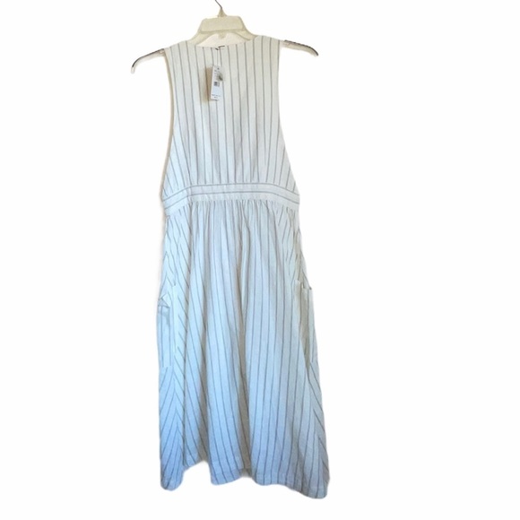 NWT- Free People Diana sleeveless striped midi shift Cotton Dress. Size medium - Picture 5 of 10
